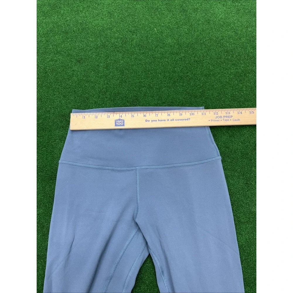 Lululemon Align High Rise Leggings Crop Blue Green Women's Size 4‎